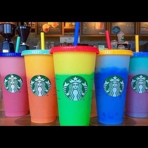 Colour changing Starbucks cups